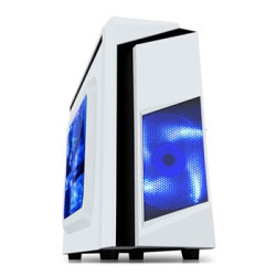 CiT F3 White MicroATX Tower PC Gaming Case