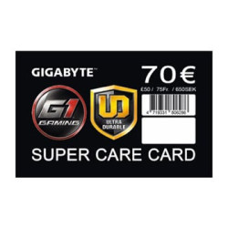 Gigabyte Â£50 Supercare extended warranty insurance card