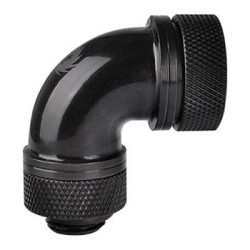 Thermaltake Black 90 Degree 5/8'' Compression Fitting with G 1/4 Threa