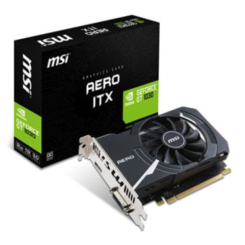 MSI NVIDIA GeForce GT 1030 2GB AERO ITX OC Graphics Card