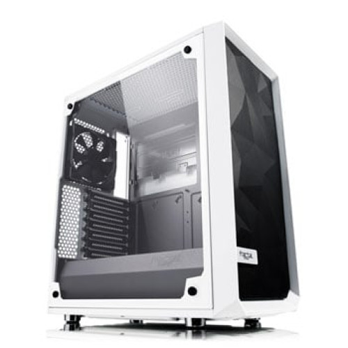 Fractal Design Meshify C White Tempered Glass Mid Tower PC Gaming Case