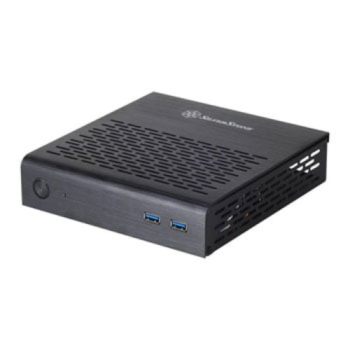 SilverStone PT13B-USB3.0 Thin Mini-ITX PC Case Black