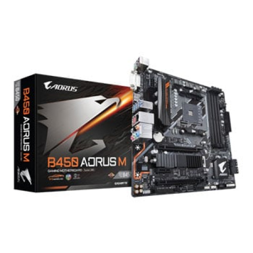 Gigabyte AMD B450 AORUS M Ryzen MicroATX Motherboard (2019)