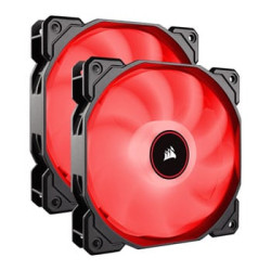 Corsair AF140 Dual 140mm Red LED 3pin Cooling Fans 2018 Edition