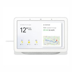 Google Nest Hub Hands-Free Smart Speaker with 7 inch Screen Chalk (202