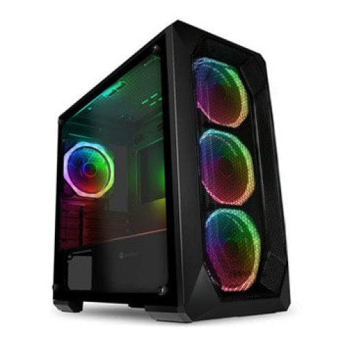 GameMax Kamikaze Pro ARGB MicroATX Glass Side Panel PC Gaming Case