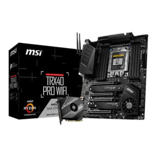 MSI AMD Threadripper TRX40 Pro WiFi PCIe 4.0 ATX Motherboard