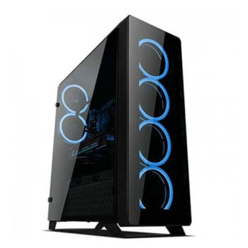 SaharaGaming P75 Full Tower RGB Gaming Case Tempered Glass