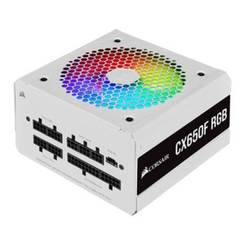 Corsair 650 Watt CX650F RGB Fully Modular White PSU/Power Supply