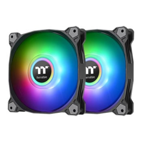 Thermaltake Pure Duo 14 140mm Black ARGB Sync Radiator Fans - 2 Pack