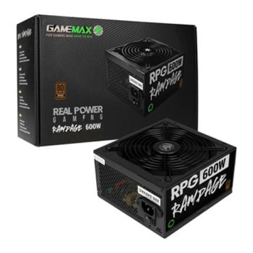 GameMax RPG Rampage 600W 80+ Bronze Power Supply