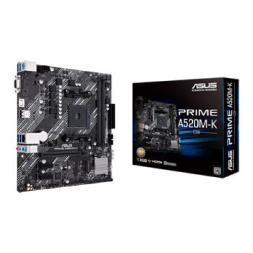 ASUS AMD Ryzen PRIME A520M-K AM4 PCIe 3.0 MicroATX Motherboard