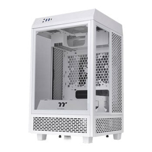 Thermaltake The Tower 100 White Mini Chassis Tempered Glass PC Gaming