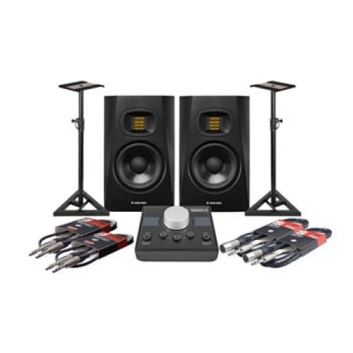 ADAM Audio T7V Speakers, Mackie Big Knob Monitor Controller, Monitor S