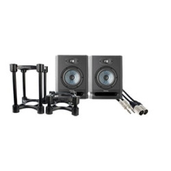 Focal - Alpha 65 Evo 6.5" Studio Monitors, IsoAcoustics ISO155 Speaker