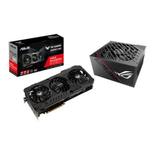 ASUS AMD Radeon RX 6700 XT TUF GAMING OC GPU with ASUS ROG Strix 750 W